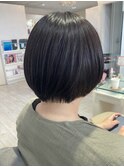 丸みショートボブスタイル×オージュアト×上大岡駅近く
