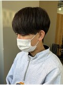 黒髪マッシュナチュラルマッシュメンズヘア韓国ツーブロック
