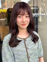 カルディアルッソ(CARDIA LUSSO)&nbsp;透明感ラベンダーブラウン/ゆる巻き/艶カラー/カール