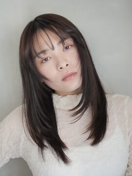 ラヴィズム(LUVISM) ◎韓国ヘアー顔周りレイヤーボブミディアムおくれ毛前髪万代新潟