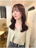 【 YUCCA 】大人可愛い20代30代40代ロング/ピンクブラウン