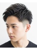 ▼フェザーショート/メンズカット/ツーブロック/ビジネスマン