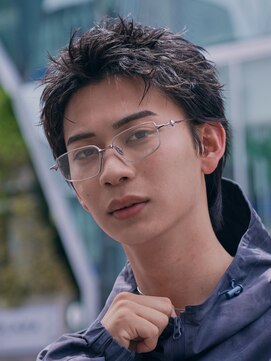 フィフス 原宿(fifth) スパイキーパーマツイストスパイラルパーマショートヘア短髪黒髪