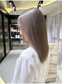 ミディアムヘア暗めカラー/デザインカラー/フェイスフレーミング