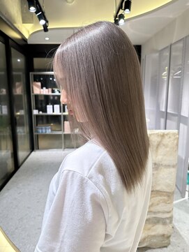 ロンドルピナス 小倉(Lond Lupinus) ミディアムヘア暗めカラー/デザインカラー/フェイスフレーミング