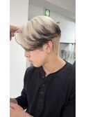 MEN’S HAIR/ブルーブラック/フェザーパーマ/渋谷