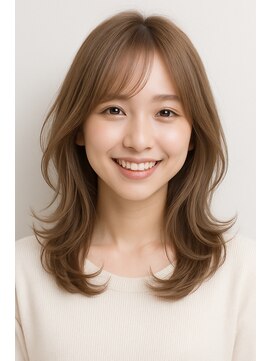 ウイングスガーデン 鶴川(WINGS garden) 軽やかフェイスレイヤー×透明感グレージュ