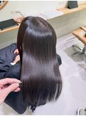 髪質改善縮毛矯正ハイライトダブルカラーショートカット30代40代