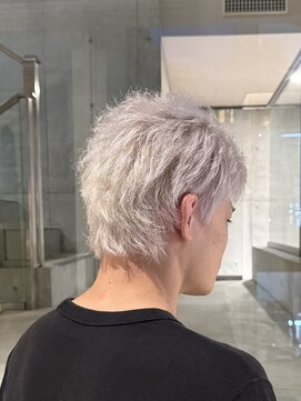 ヲタク(wotaku.) メンズホワイトカラートリプルカラーハイトーンカラーシルバー