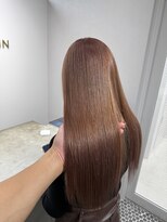 エン 栄店(enne)&nbsp;ミルクティーブラウン/大人ガーリー/ミディアムレイヤーカット