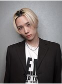 メンズウルフカット×ハイブリーチ