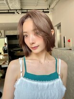 ロシェ 横浜店(loche)&nbsp;ワンホンレイヤー×髪質改善×ミルクティーブロンド×横浜