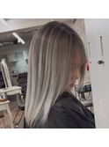ブリーチハイライト髪質改善ダブルカラーレイヤーカット/本厚木