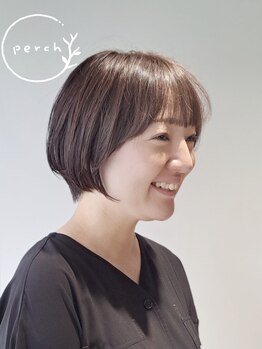 パーチ(perch)の写真/骨格や髪質を見極めたカット技術で、360度どこから見ても美しいシルエットのショートヘアを叶えます♪
