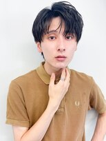 モッズヘアメン 名護大東店(mod's hair men)&nbsp;伸ばしかけ束感ダウンバング黒髪メンズカット20代30代p1名護大東
