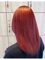 アース 郡山コスモス通り店(HAIR&MAKE EARTH)&nbsp;艶感たっぷりの暖色レッドカラー