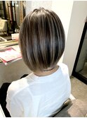 ハイライト グレーシルバーコントラスト「倉敷美容室」NABLA