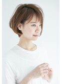 【noah ecle】グレージュ似合わせひし形ショート