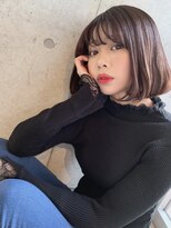 シーン(SCEN) 韓国風bob　グレージュカラー