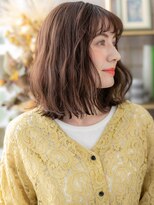 カバーヘア イヴ 戸頭店(COVER HAIR EVE)&nbsp;前髪パーマくせ毛風波巻き小顔エアリーミディa戸頭20代30代40代