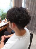 神戸メンズツイストスパイラル 波巻き シークレットパーマ