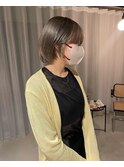 オリーブベージュxボブ