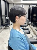 20代30代40代/アッシュブラック/黒髪/くびれショート/表参道