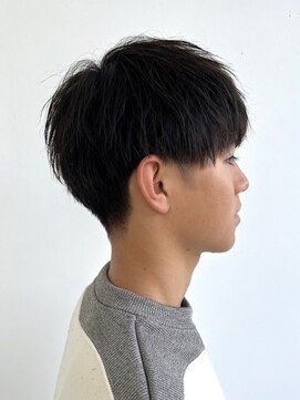 キャパサウス 春日 大野城店(CAPA south) 黒髪 ツーブロック ミニマッシュ 刈り上げ ストレート