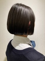 エヌアンドエー 春日部東口店(hair shop N&A) 黒髪ショートボブ×うる艶ケアカラー/白髪染め/エイジングケア