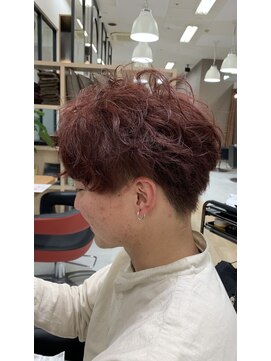 倶楽部ヘアーズ 醍醐本店(HAIR'S) 【醍醐美容室】20代30代/メンズ/ブリーチなし ピンクブラウン