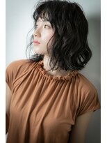 カバーヘア ブリス 志木南口駅前店(COVER HAIR bliss)&nbsp;アッシュブラックルーズカールウェットヘアv志木20代30代40代!