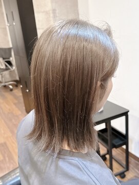 ダイムヘアー(Dime hair) ミディアム×ブラウンベージュ