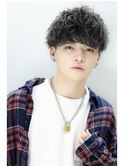 ソフトツーブロック無造作束感マッシュ刈り上げLIPPS