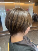 アイコニック 日進梅森台店(ICONIQ)&nbsp;ハイライト×髪質改善/ショートボブ