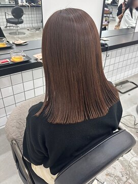 ジルスタジオ(JILL STUDIO) JILL STUDIO 艶髪ブラウン/切りっぱなし