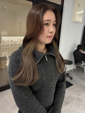 ナンバー 竪町(number+) 20代30代40代エギョモリくびれ韓国語流イヤリングカラーベージュ