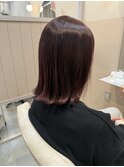 【sida 池村】20代30代40代ピンクブラウンパツッとボブ
