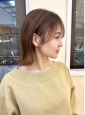 大人可愛い20代30代40代ウルフレイヤー外ハネボブショートボブ