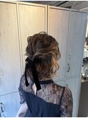 ゆるふわハーフアップ