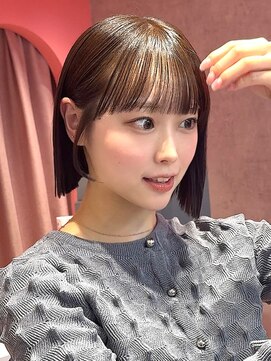 ロンドヴァリー 渋谷店(Lond vallee) イメチェン外ハネボブ美髪ワイドバングレイヤー韓国ブリーチなし