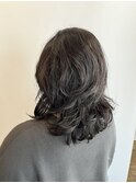 くせ毛を活かすゆるふわミディアム×ニューヨークドライカット