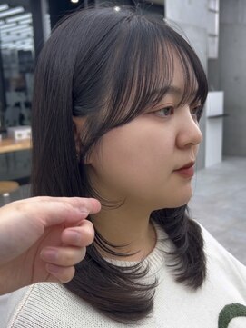 ビューブルー 亀戸錦糸町(VIEW BLUE) 美髪シアーカラーピンクブラウンショートカット切りっぱなしボブ