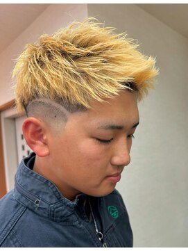 メンズ美容室 タカミ 金髪ジェット