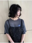 無造作/クシャッと質感『ニュアンスパーマ』顎下肩上ボブ