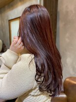 ミロア 薬院(miroa)&nbsp;顔周りカット レイヤー 艶髪 髪質改善 ブラウンカラー 20代