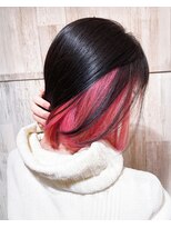 アンナ 広瀬通店(Anna)&nbsp;ボブ×インナーカラー/コットンピンク/ブリーチ/推しカラー/仙台