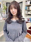 たっぷりレイヤーとチョコレートブラウン