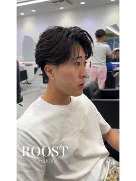 ルースト 原宿店(ROOST) 刈り上げセンターパート/波巻きツイストスパイラル/原宿