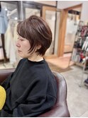 丸みショートボブ