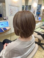 ブルースカイ 二俣川ドンキホーテ店(Blue-Sky)&nbsp;ひし形ボブ×ベージュハイライト